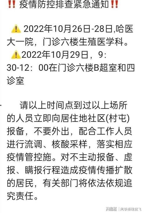 哈尔滨最新疫情爆料,多区域现新增病例，防控措施升级中