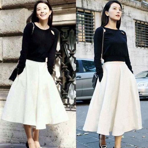 裙子明星同款穿搭,演绎时尚风采
